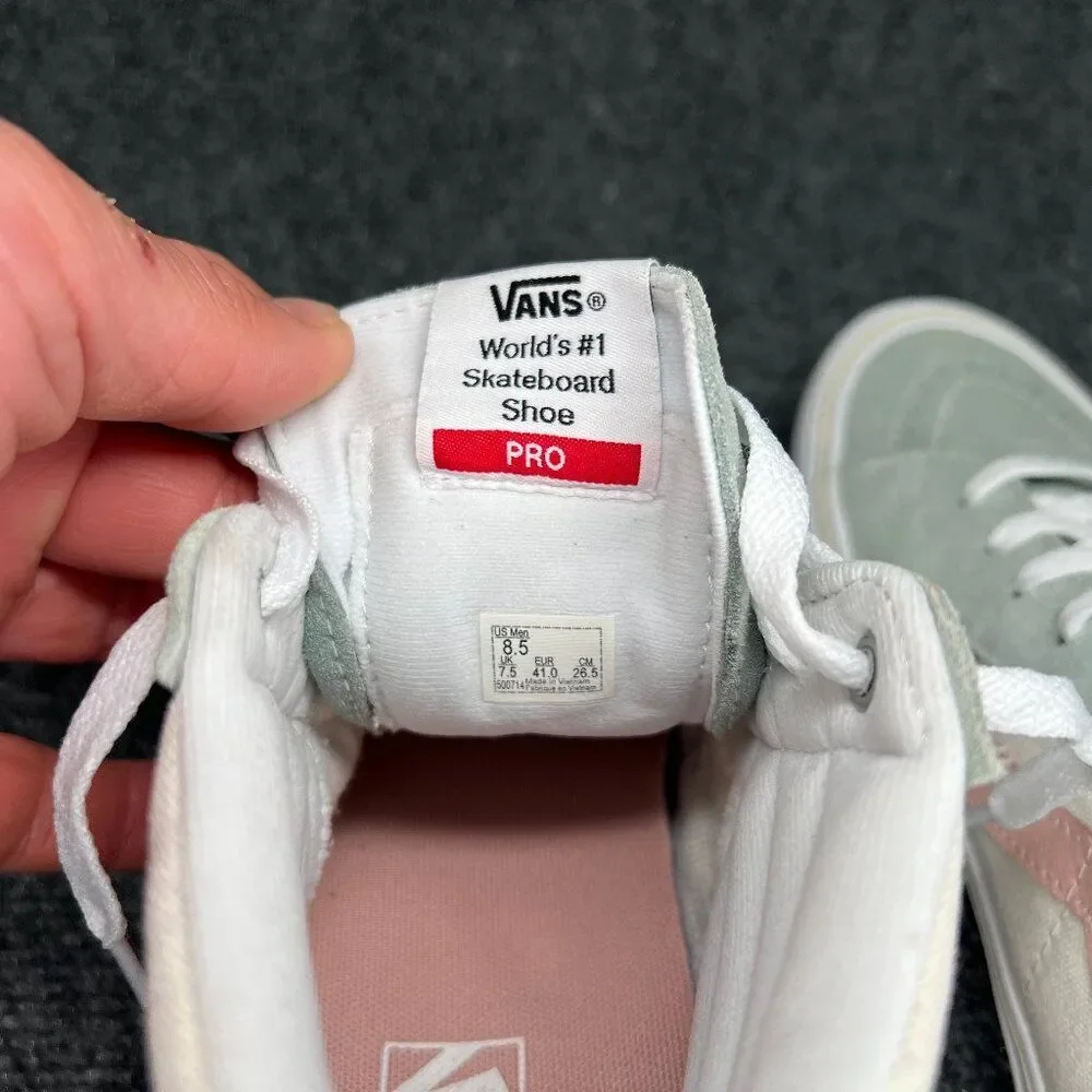 Vans Sk8-Hi Pro Washout Sneakers Men's 8.5 Green Pink Athletic Retro Skate Shoes - Picture 12 of 13